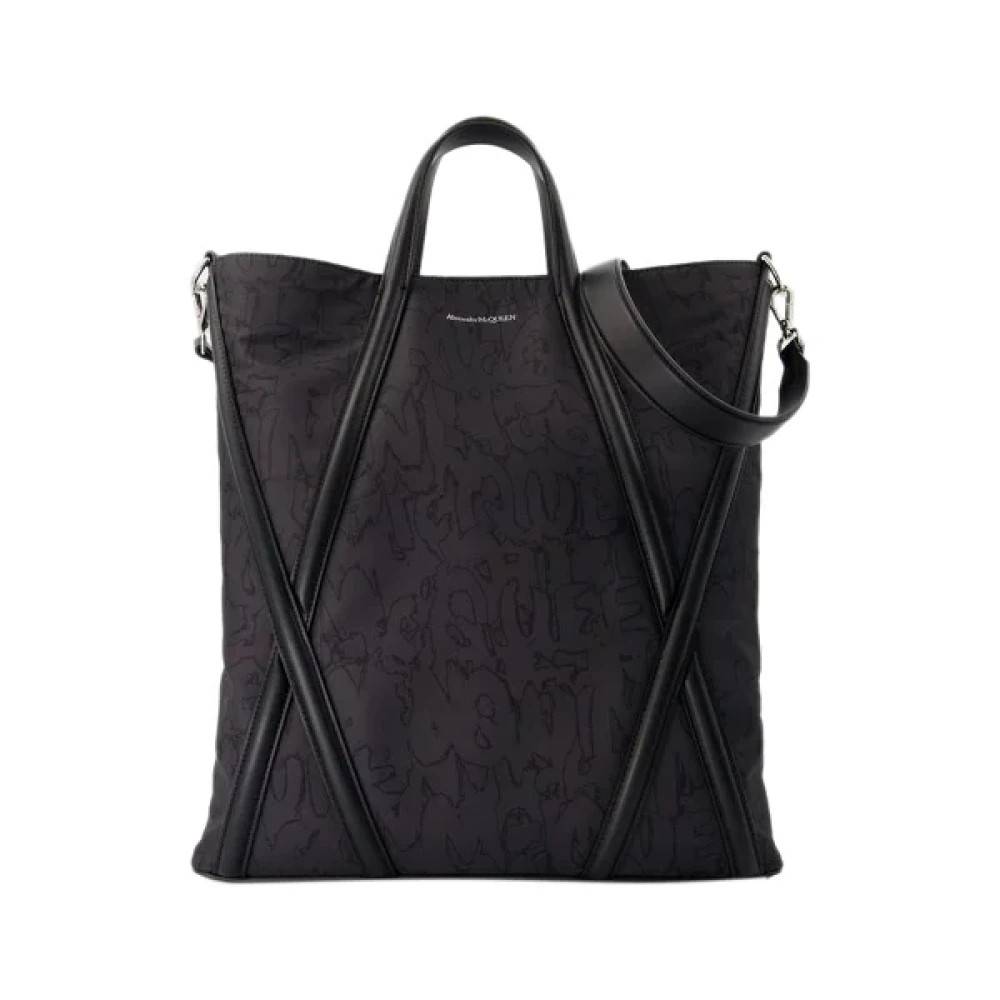 Alexander McQueen nylon skuldertasker - Tasker - Dame - Sort - ONE SIZE - Uld