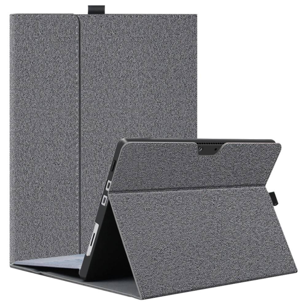 Microsoft Surface Pro 8 - Överdrag i textildesign med multi-vinkel - Grå