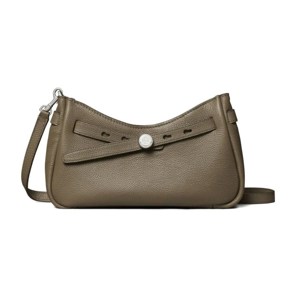 Tory Burch Romy Zip Top Crossbody Taske - Tasker - Dame - Grå - ONE SIZE - Uld