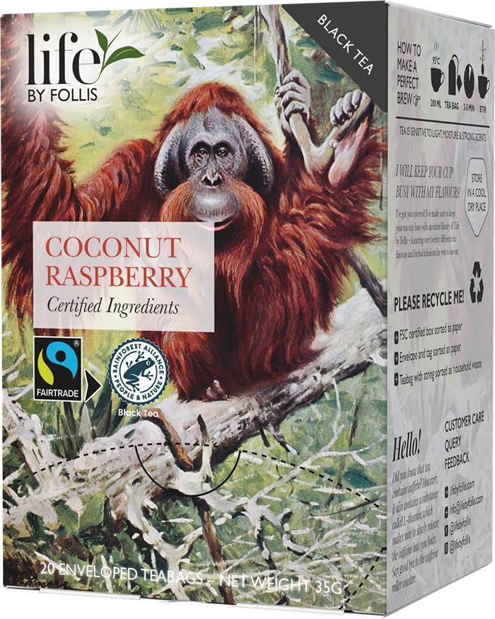 Te LIFE BY FOLLIS Coconut Raspberry 20/fp