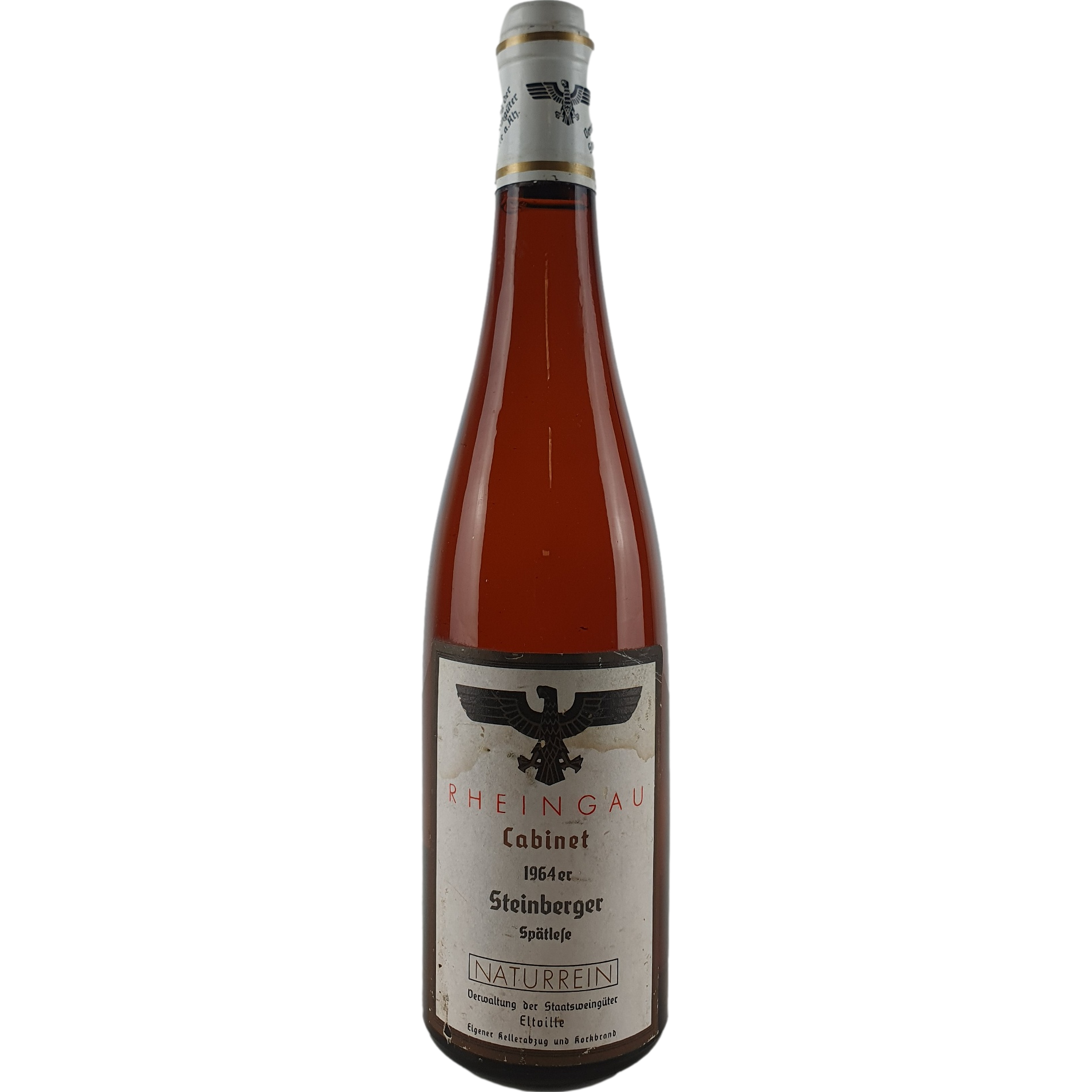 Staatsweingüter Eltville (Kloster Eberbach) - Steinberger Riesling Spätlese Cabinet  1964 - 0,7 l