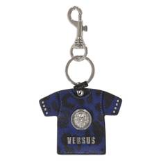 Versus Versace, Accessoarer, unisex, ONE Size, Läder, Stilren Läder Nyckelring med Logodetalj