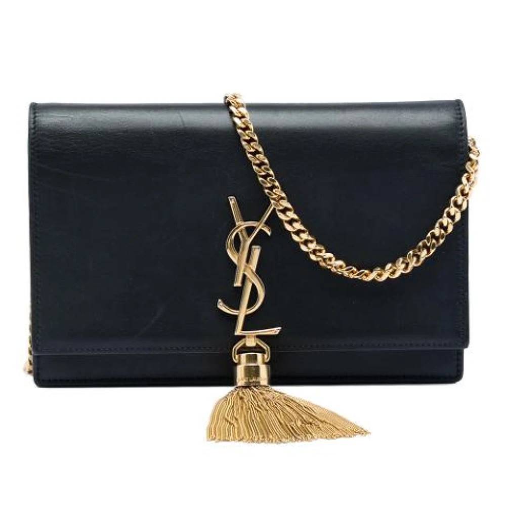 Yves Saint Laurent Vintage Pre-owned Kate Skuldertaske - Vintage - Dame - Sort - ONE SIZE - Uld