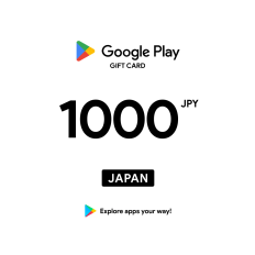 Google Play ¥1000 JPY Gift Card (JP) - Digital Code