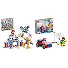 LEGO Marvel Spidey und Seine Super-Freunde Das Hauptquartier von Spideys Team & Marvel Spider-Mans Auto und Doc Ock Set, Spidey und Seine Super-Freunde