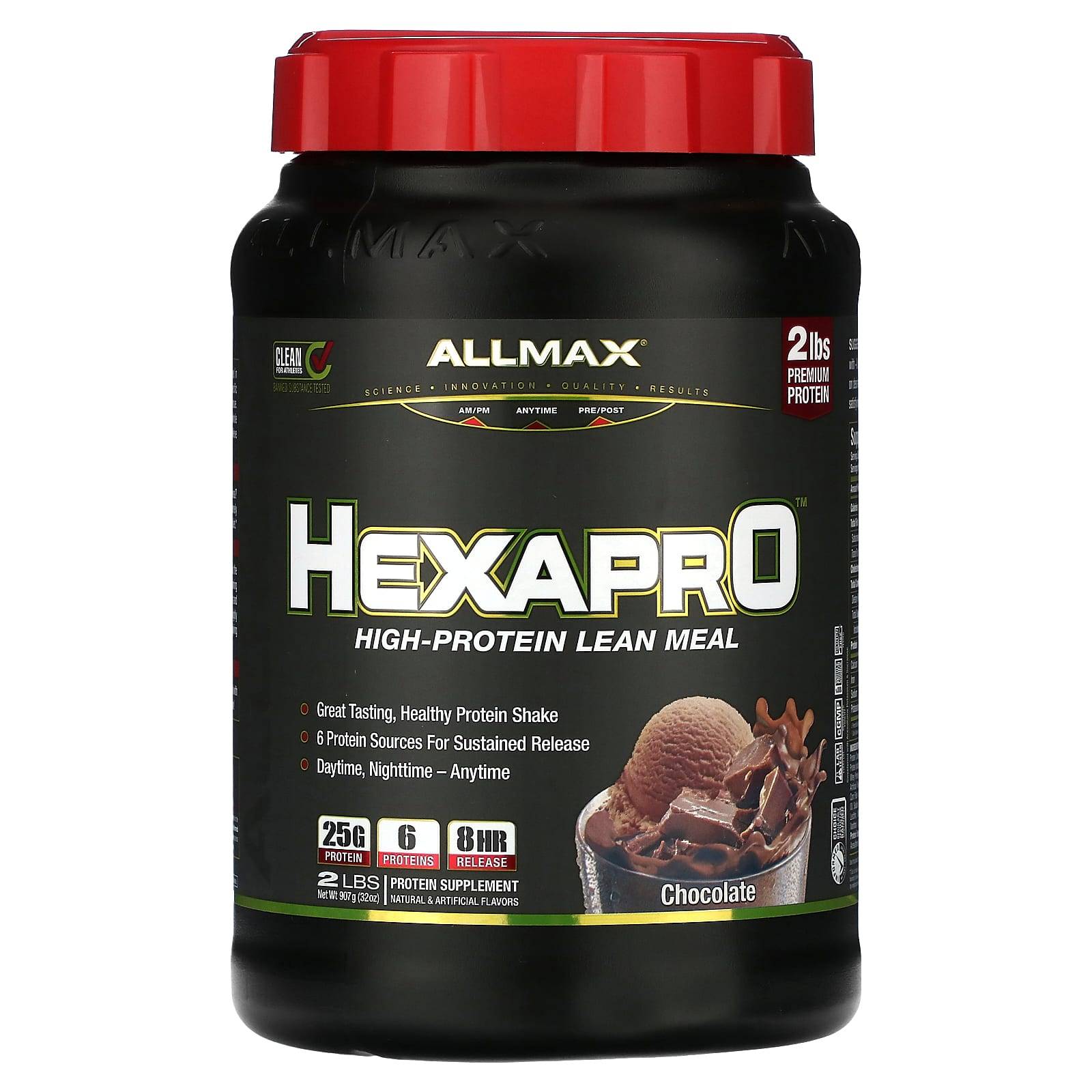 Hexapro™, High Protein Low Fat Wheat, Chocolate Flavor, 907G (2Lb)