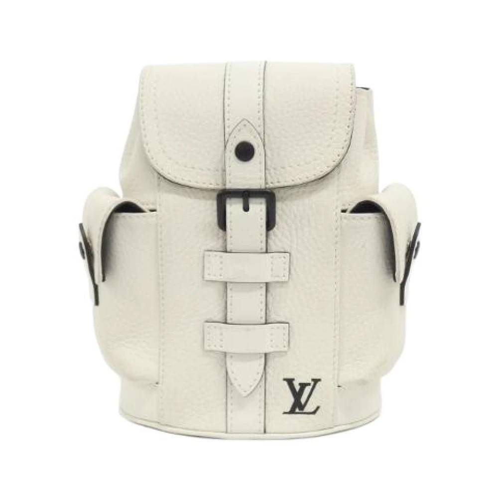 Louis Vuitton Vintage Pre-owned Christopher XS Taurillon Calf Shoulder Bag - Vintage - Dame - Beige - ONE SIZE - Uld