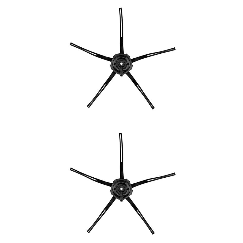 2-pack Sidoborstar - passar till Roborock Q Revo Pro Svart