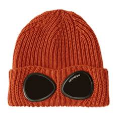 C.p. Company, Accessoarer, unisex, ONE Size, Ribbstickad mössa med glasögonglas - brown (ONE SIZE)