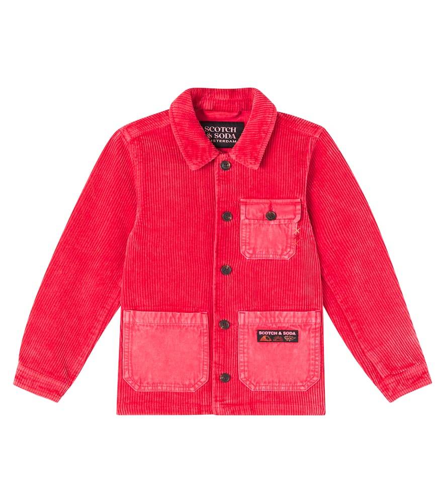 Scotch & Soda Kids Cotton corduroy overshirt