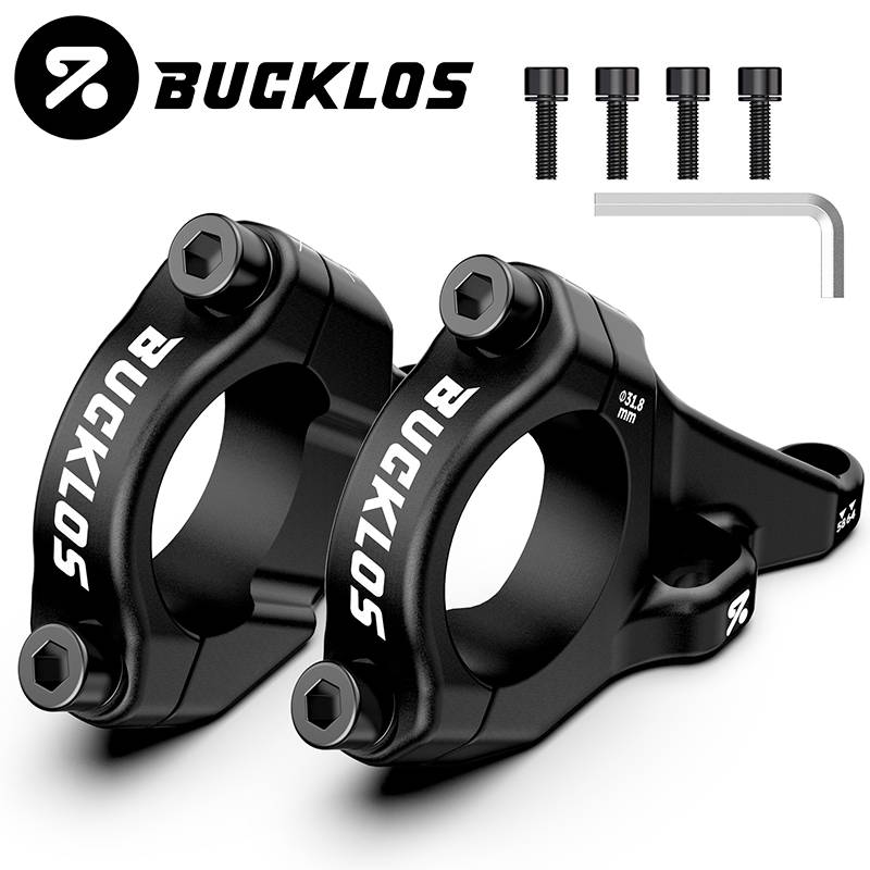BUCKLOS Direct Mount Stem Mountain Bike 31.8mm/ 35mm Bar Clamp MTB Handlebar Stems 2 Pieces Lightweight Split Bicycle Stem Parts