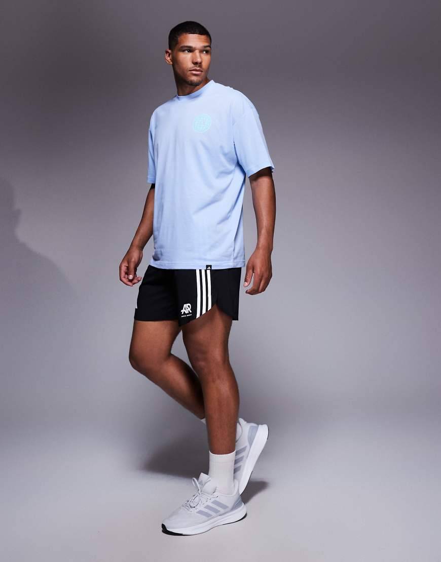 adidas Running - Own The Run - Sorte shorts med 3 striber - 2XL