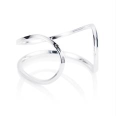 Loop Cuff Armband Silver