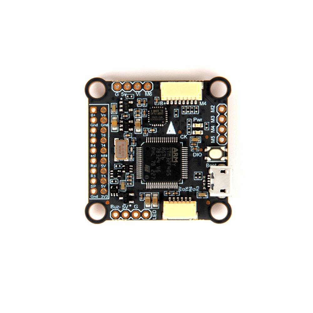 30.5x30.5mm Holybro Kakute F4 V2.4 Flight Controller 2-8S MPU6000 OSD med 5V 9V BEC-utgång stöd för DJI O3 Air Unit för