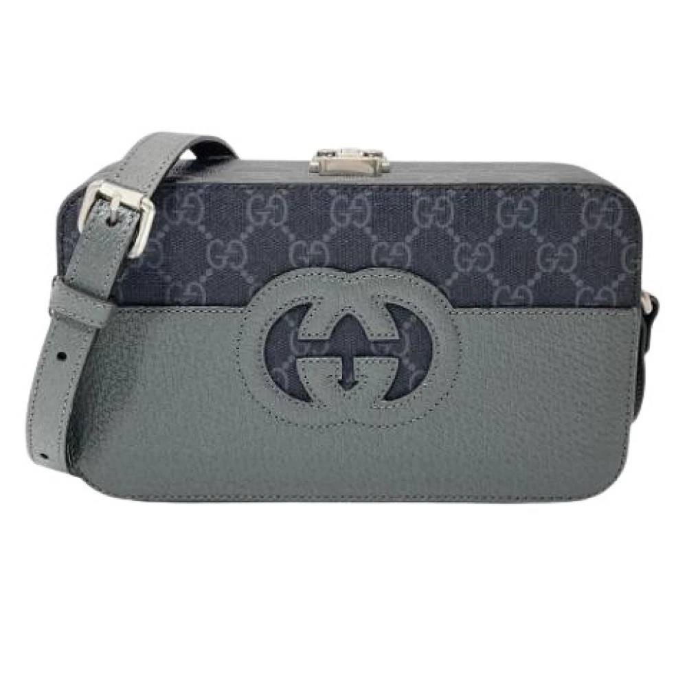 Gucci Vintage Pre-owned Vintage Skuldertaske - Vintage - Dame - Grå - ONE SIZE - Uld