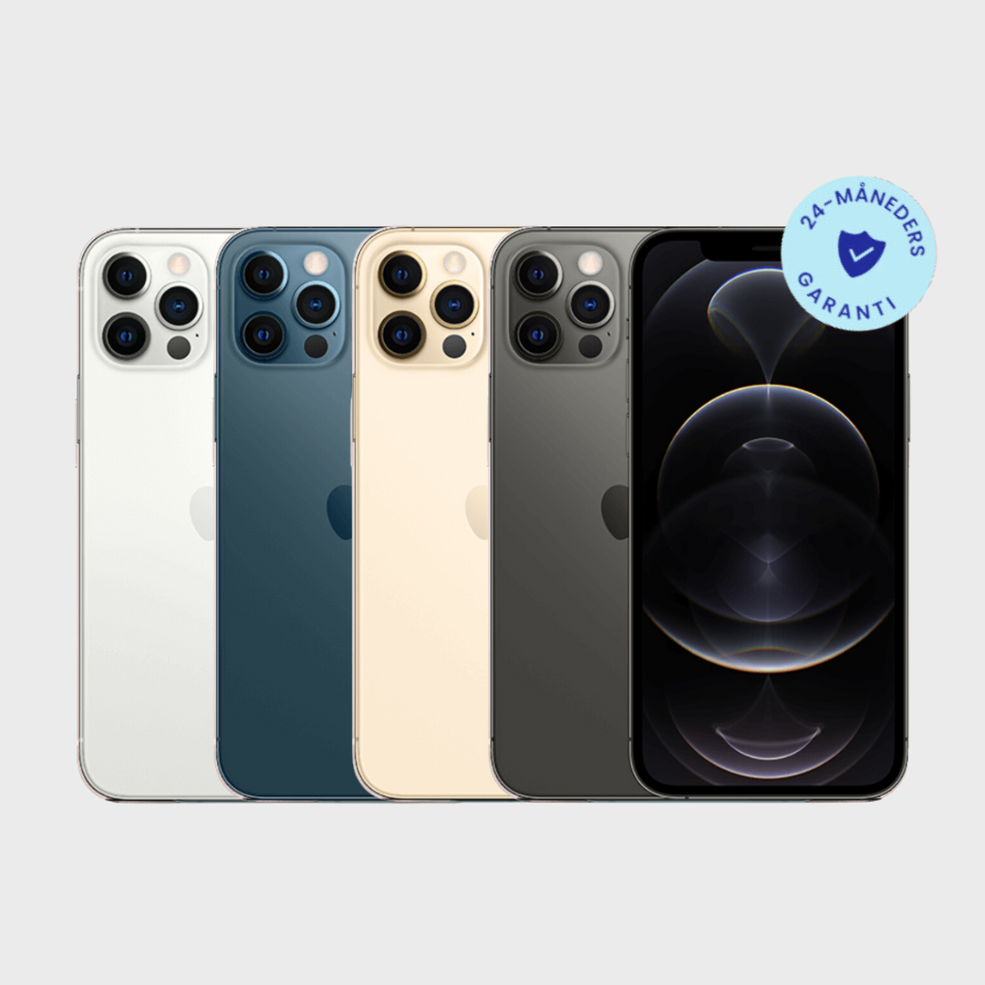iPhone 12 Pro - Sort / Meget God / 128 GB