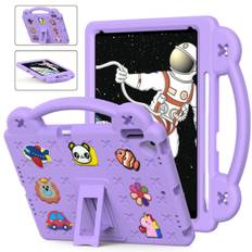 Stødsikkert EVA-cover til iPad 10.2 8. generation (2020) Kickstand Lilla