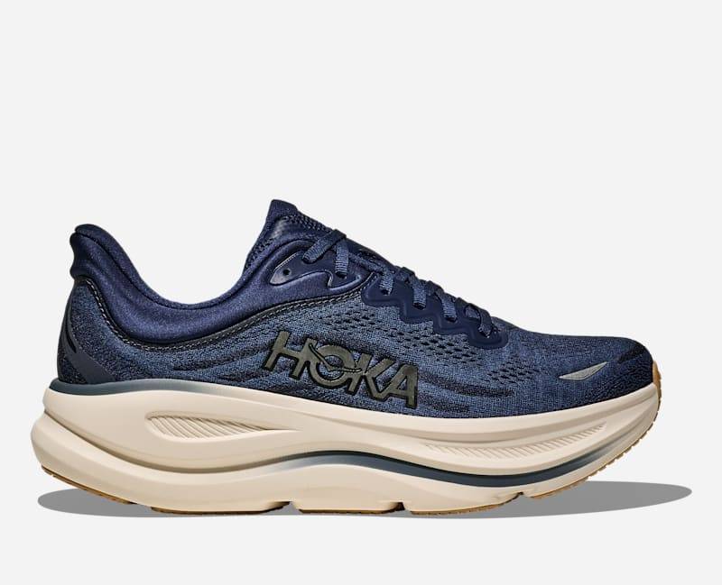 HOKA Bondi 9 Schuhe für Herren in Midnight Blue/Varsity Navy Größe 43 1/3 | Straße