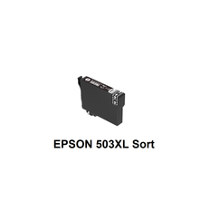 Epson 503XL BK (sort) er en kompatibel blækpatron den indeholder hele 12ml.