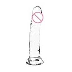 Analplugg Stark sugkopp Stor dildo Jätte Anal Sexiga Produkter Sexleksaker Vuxna 18 Män Sexyshop(Transparent S)