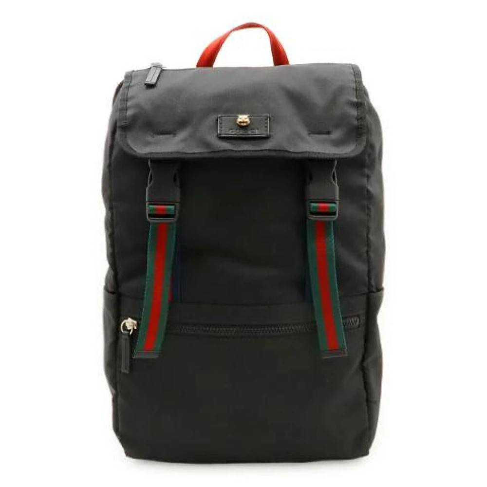 Gucci Vintage Pre-owned Canvas Rygsæk - Vintage - Dame - Sort - ONE SIZE - Tyl