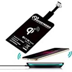 USB TYP C Qi lämplig för Samsung Galaxy S22 S22+ S21 FE Ultra 5G S20+ A54 A34 A14 A73 A53 A33 A23 A13 A04s Note Z FLIP 3 XCover 4s 5 6| Trådlös mottagare induktion adapter laddare | Laddare mottagare