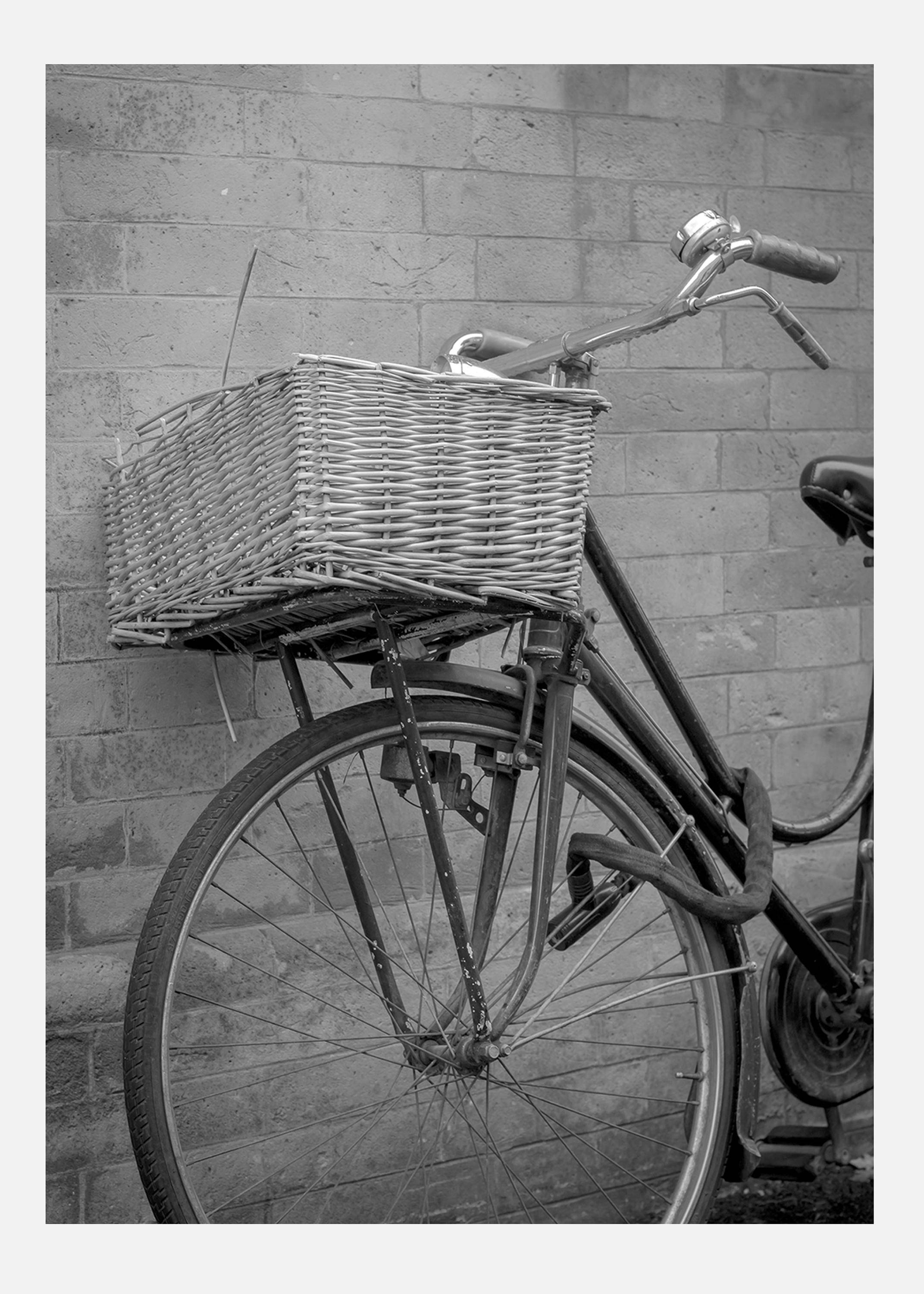 Bicycle Basket Canvastavla (30x40 cm)