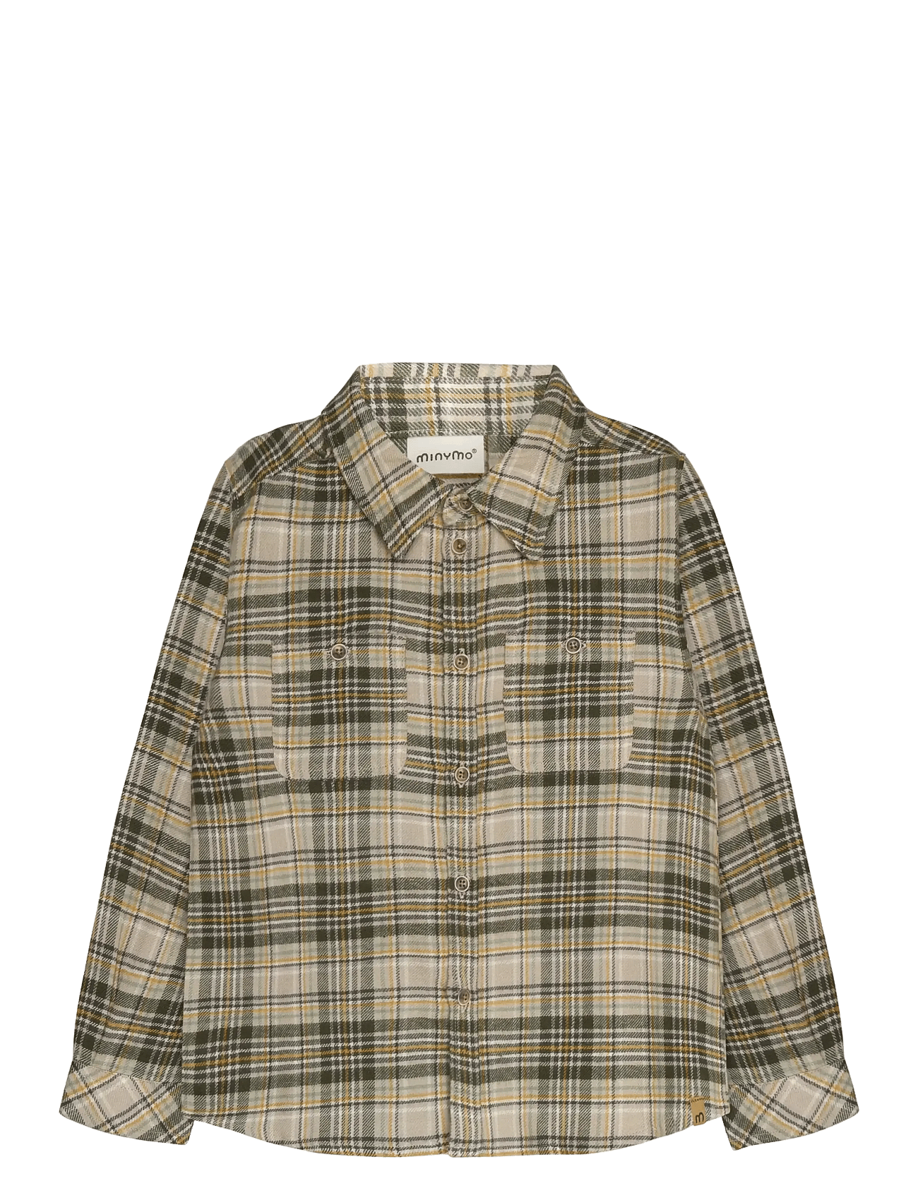 Minymo Shirt Ls Check - Grey - 128