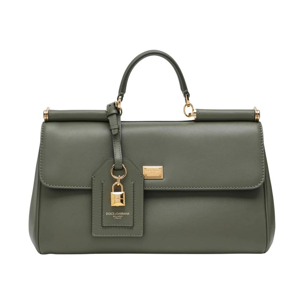 Dolce & Gabbana My Sicily Handbag - Tasker - Dame - Grøn - ONE SIZE - Bomuld