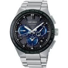 Seiko Men's SBXC119 (ASTRON NEXTER GPS Solar Men's Metal Band) Round Watch Silver pure titanium