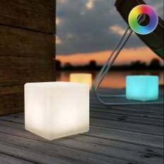 ShapeLight Mini Cube på solceller/USB (farve kan indstilles)