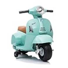 Mobiclinic® Kids, Elektrisk sparkcykel för barn, officiell licens för Vespa, Motor 30W, Roma, Tippskydd, Hastighet 2,5 km/h, Musikknapp, 18-36 månader, Batteri 6V, Gaspedal, Laddning 25 kg