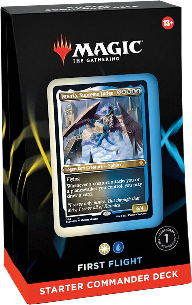 Magic Starter Commander Deck First Fligh First Flight - Vit/Blå