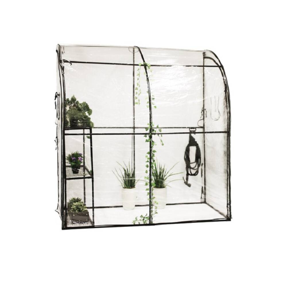DRIVHUS HORTUS VÄGGMODELL PLAST 215X100X200 CM