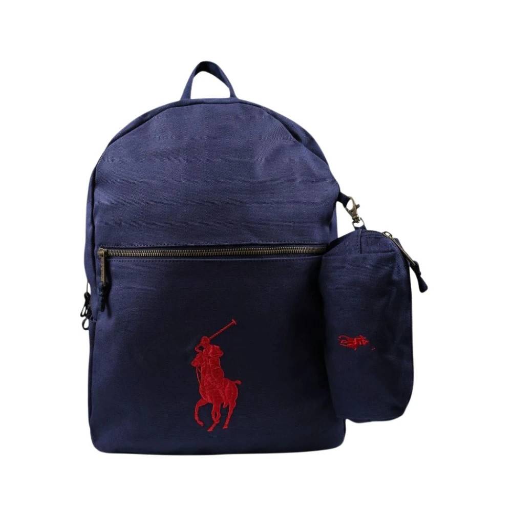 Polo Ralph Lauren Canvas Rygsæk - Tasker - Herre - Blå - ONE SIZE - Bomuld