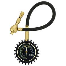 Dæktryksmåler - Med Fleksibel Slange - 75 PSI / 5 Bar