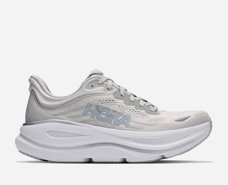 HOKA Bondi 9 Schuhe für Damen in Stardust/Mineral Blue Größe 42 2/3 | Straße