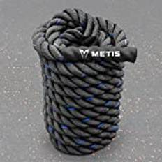 METIS Battle Rope | Träningsrep | Längder: 9m, 12m och 15m | Tjocklekar: 38mm och 50mm | Premium Viktat Rep För Hemmaträning, Gym, Crossfit, Styrketräning (38mm, 12m)