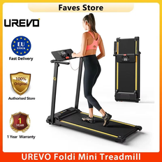 Folding Treadmill 2.25HP Treadmills for Home with 12 HIIT Modes Compact Mini Treadmill for Home