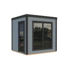 Palmako Grace sauna malet lysgrå/antracit 5,3 m2