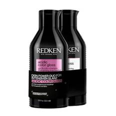 Redken XL Pflegeset für Reinigung und Farbschutz bei gefärbtem Haar, Langanhaltende Farbbrillanz, Mit Glanzkomplex & pH-ausgleichende Formel, Acidic Color Gloss Shampoo & Conditioner (je 500 ml)