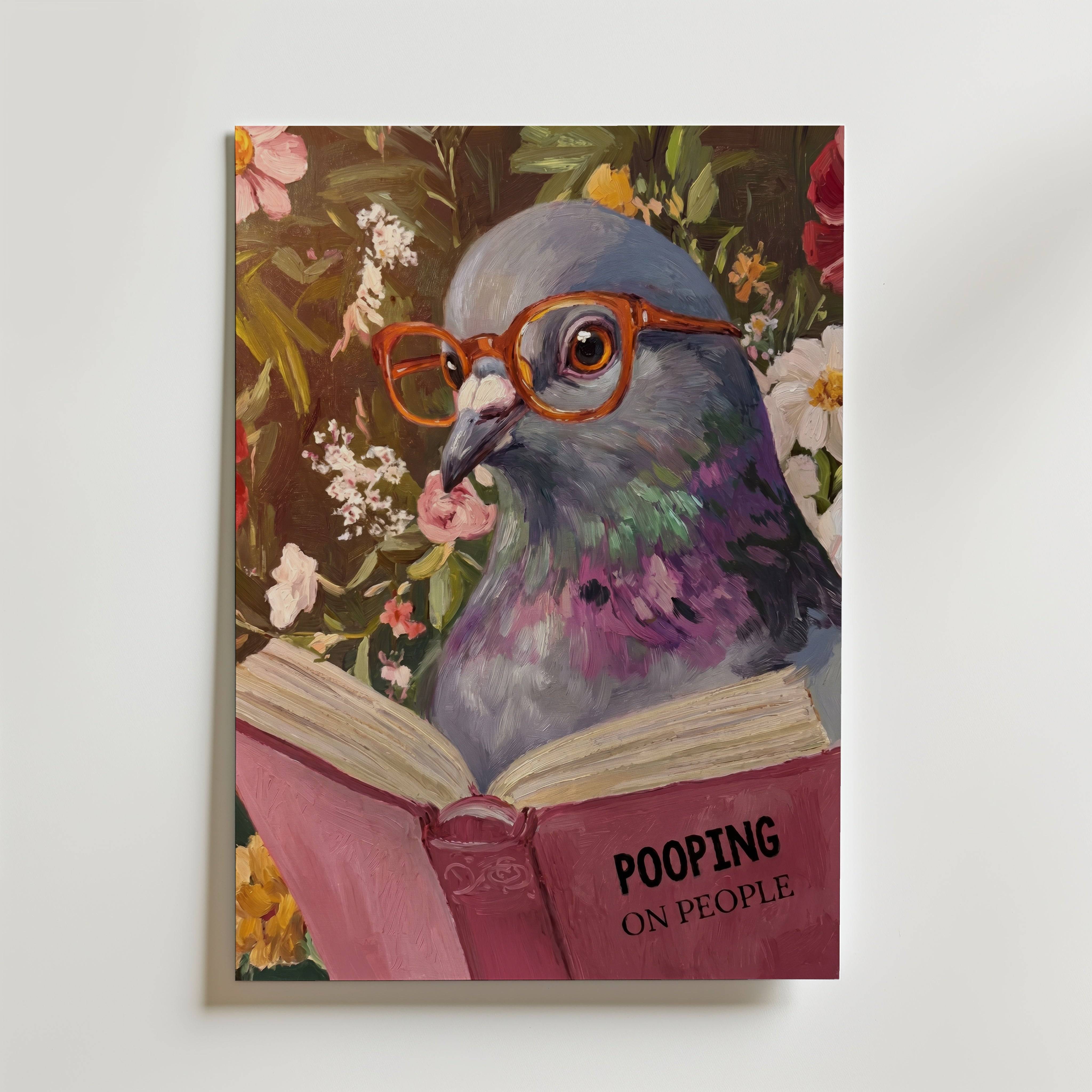 Feathered Wisdom Poster - Premium Canvas 21x30 cm