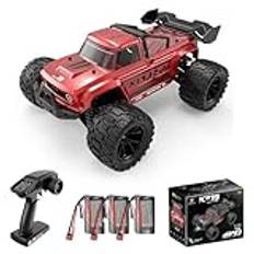1:14 Skala 70 Km/h Borstlös Motor Rc High-speed Drift Car, Vuxen 4wd Off-road Racing Rc Bil Med Led-strålkastare Och 3 Batterier