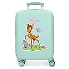 Joumma Disney klassiker blå kabinväska 33 x 50 x 20 cm hård ABS sida kombinationslås 28,4 L 2 kg 4 dubbla hjul bagage hand, Blå, Kabinväska