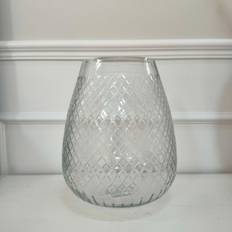 Vase m. harlekinmønster H26 cm.
