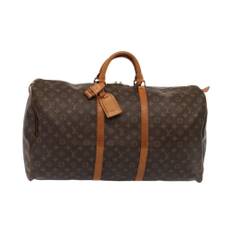 Louis Vuitton Vintage, Pre-owned, Dame, Brun, ONE SIZE, Brugt Keepall 55 Bandouliere Duffel