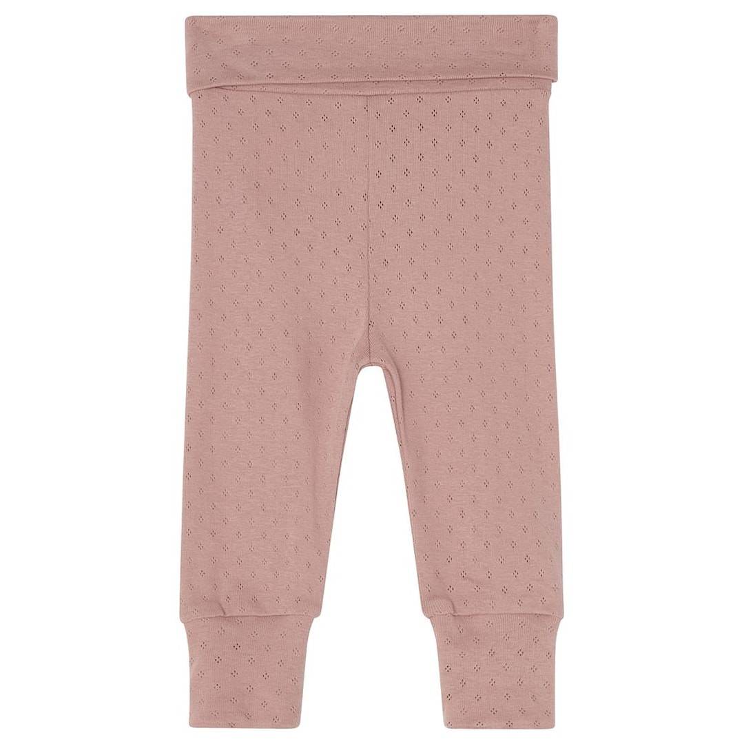 Buddy & Hope GOTS Elsy Pointelle Babybukser Pink Mauve 74/80 cm Lyserød 74/80 cm Piger