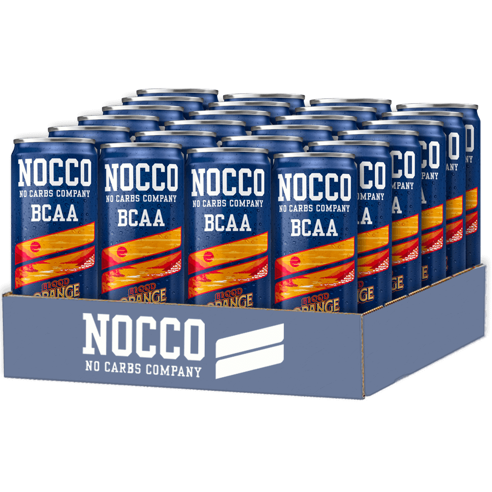 NOCCO BCAA Blood Orange - 24x330ml. (inkl. SE pant) - Energidrikke.