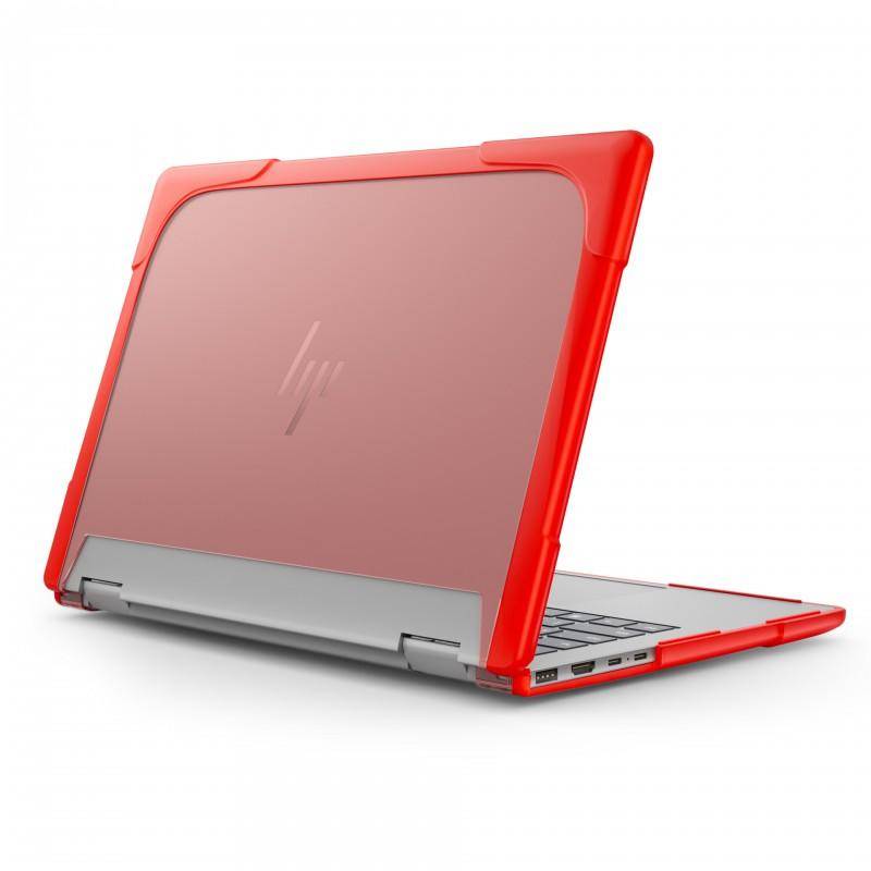 HP ENVY X360 14-inch Laptop Protective Case With Cooling Vent Anti-Slip Matte Finish Shockproof Stand Cover 2-in-1 svart