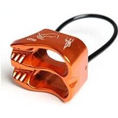 Xinda rappel atc belay enhet aluminium 25kn descender utomhus camping & amp; utrustning för vandringsklättring - orange